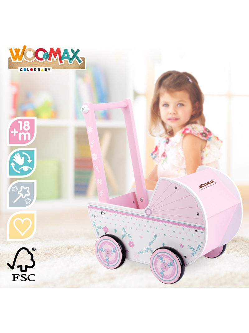 Carrinho de bonecas madeira woomax N/D - Kiabi