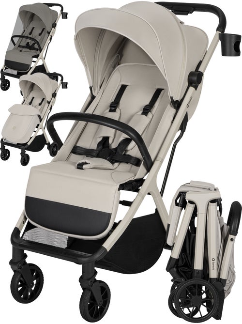 Carrinho de passeio compacto LIONELO Cloe Plus - Rodas grandes - Fecho auto - Ventilação - Kiabi Carrinho de passeio compacto LIONELO Cloe Plus - Rodas grandes - Fecho auto - Ventilação - Kiabi