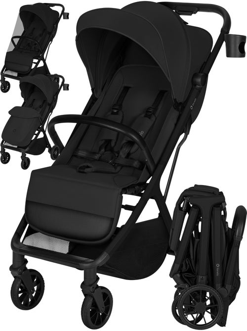 Carrinho de passeio compacto LIONELO Cloe Plus - Rodas grandes - Fecho auto - Ventilação - Kiabi Carrinho de passeio compacto LIONELO Cloe Plus - Rodas grandes - Fecho auto - Ventilação - Kiabi