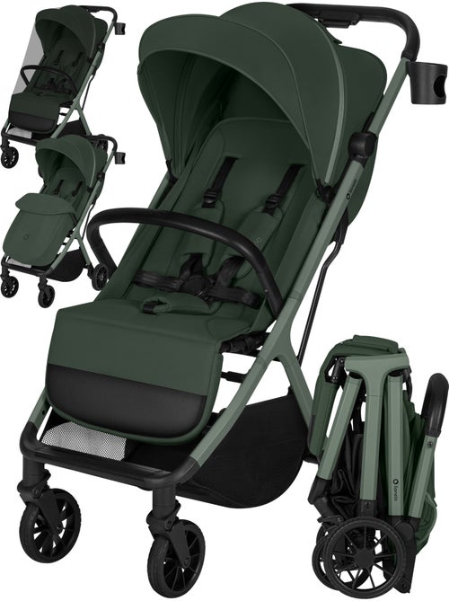 Carrinho de passeio compacto LIONELO Cloe Plus - Rodas grandes - Fecho auto - Ventilação - Kiabi Carrinho de passeio compacto LIONELO Cloe Plus - Rodas grandes - Fecho auto - Ventilação - Kiabi
