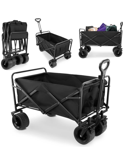 Carrinho de transporte dobrável hypermotion 100 l com rodas todo-o-terreno - Kiabi