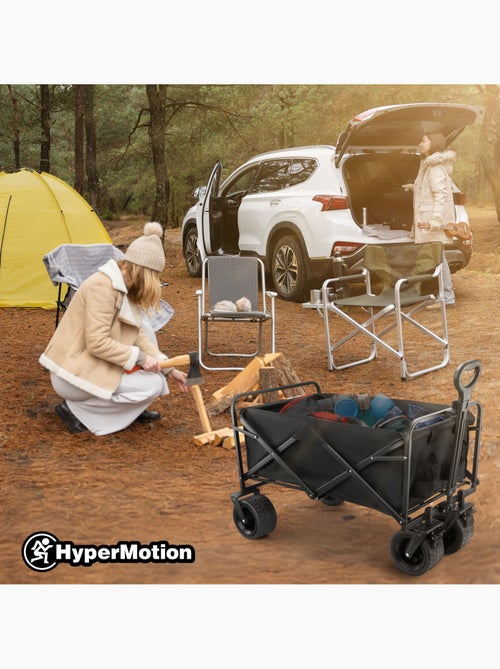 Carrinho de transporte dobrável hypermotion 100 l com rodas todo-o-terreno - Kiabi
