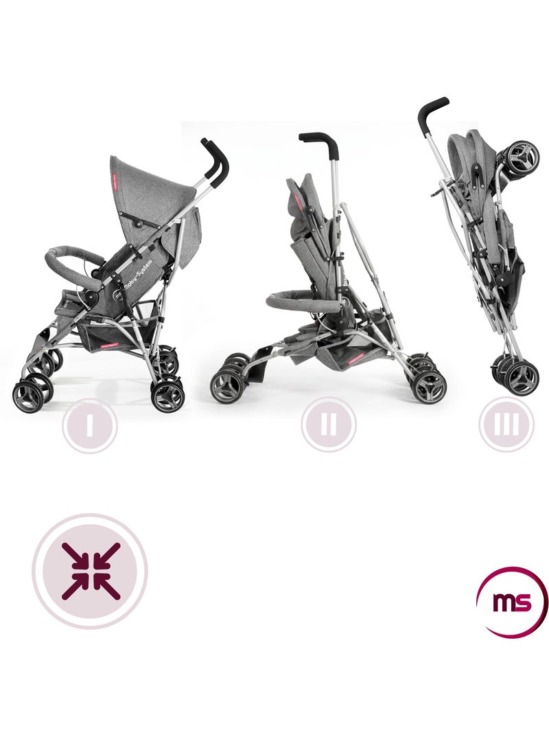 Carrinho moby-system barton para crianças até 15 kg Cinza - Kiabi