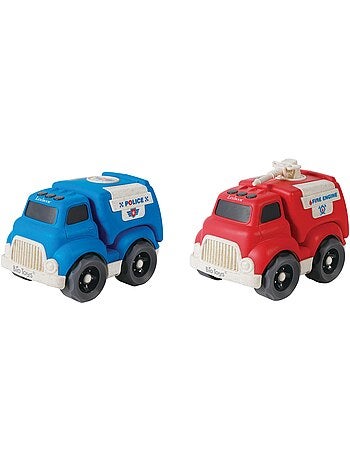Carrinhos – pack de polícia e camião de bombeiros