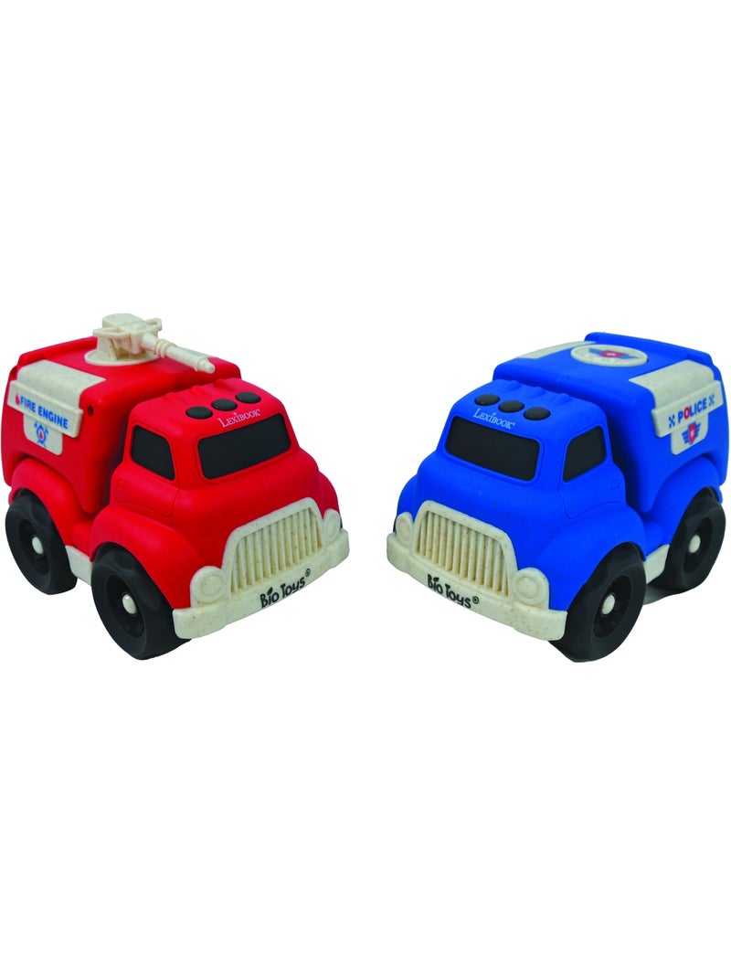 Carrinhos – pack de polícia e camião de bombeiros Multicolorido - Kiabi