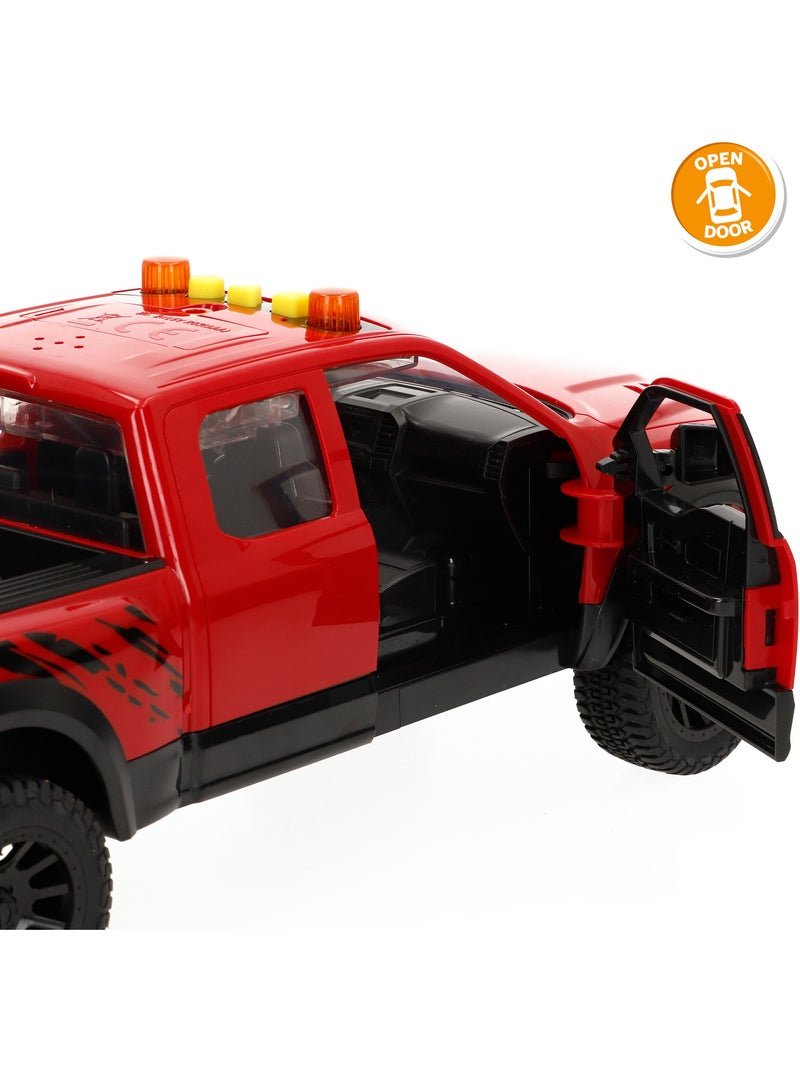 Carro de coleta de fricção com motocicleta, luz e som speed & go N/D - Kiabi