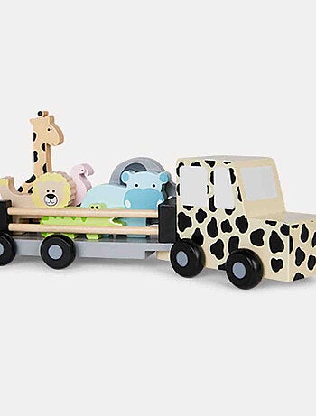 Carro de madeira jeep brinquedo | jabadabado