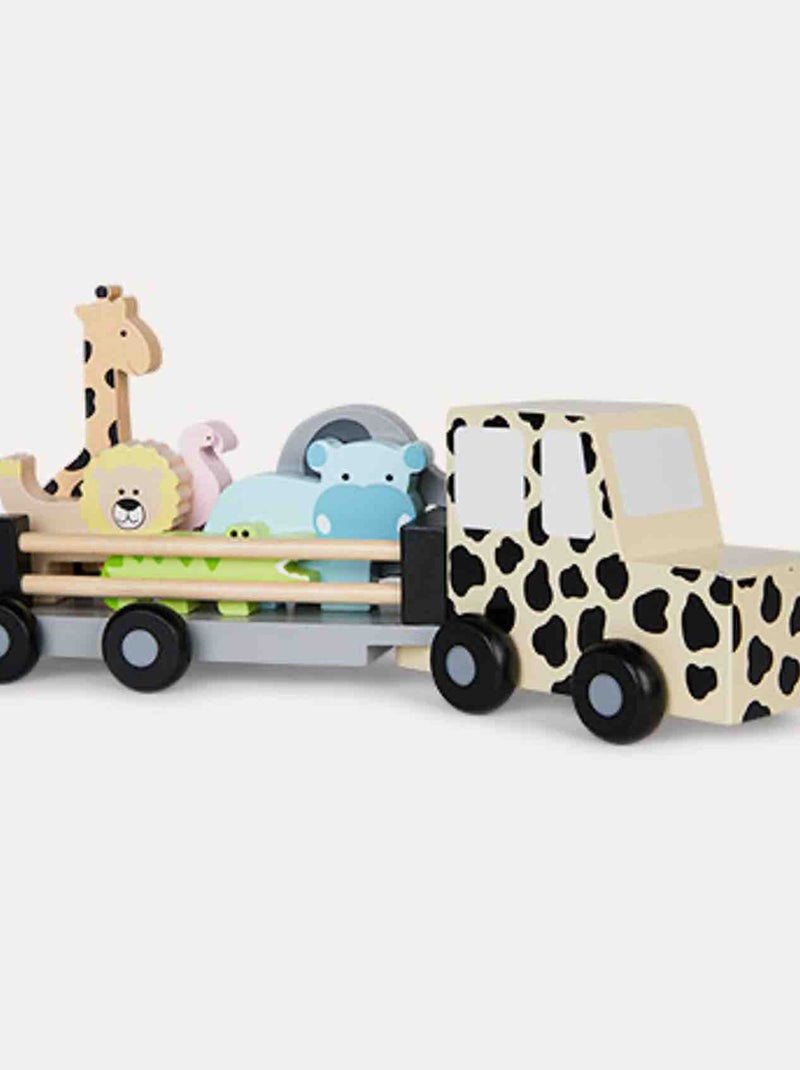 Carro de madeira jeep brinquedo | jabadabado Multicolorido - Kiabi