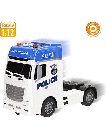 Carro de polícia de fricção com luz e som 1:12 speed & go