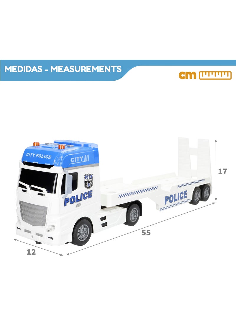 Carro de polícia de fricção com luz e som 1:12 speed & go N/D - Kiabi