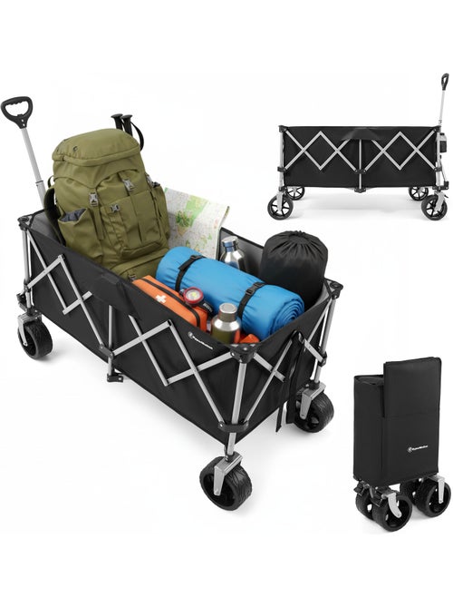Carro de transporte dobrável hypermotion xxl 250 l com rodas todo-o-terreno - Kiabi