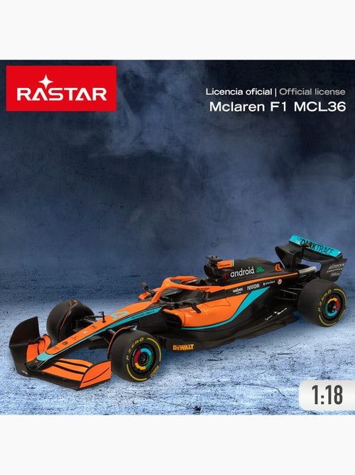 Carro rc rastar f1 2022 mclaren mcl36 1:18 - Kiabi