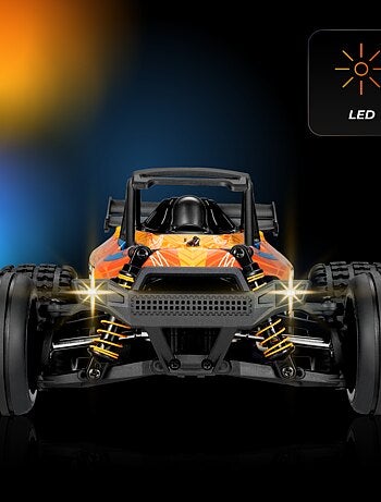 Carro telecomandado 4x4 OVERMAX X-Pace - 30 km/h - Luzes LED