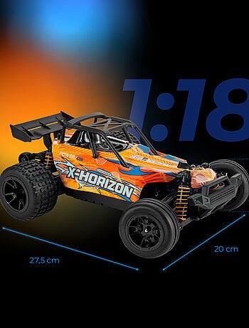 Carro telecomandado 4x4 OVERMAX X-Pace - 30 km/h - Luzes LED