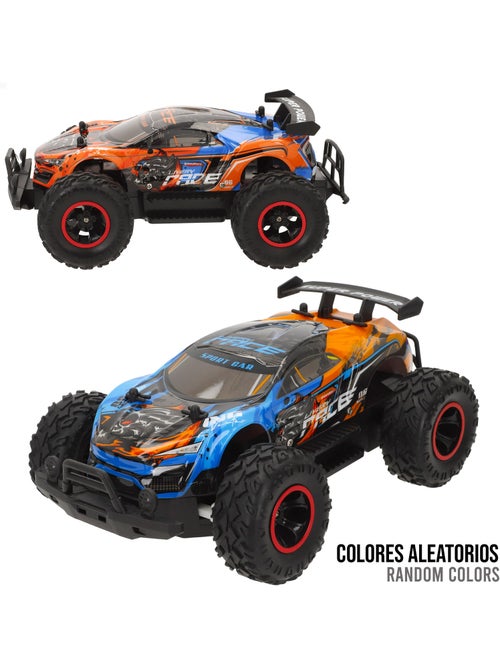 Carro telecomandado com rodas de borracha e luz, escala 1:14 speed & go - Kiabi