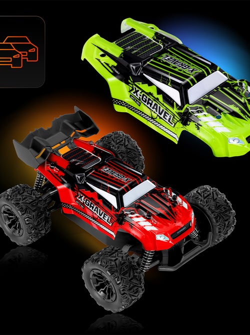 Carro telecomandado OVERMAX X-Gravel - 2x Carroçaria - Todo-o-terreno - 20 km/h - 30 min - Kiabi Carro telecomandado OVERMAX X-Gravel - 2x Carroçaria - Todo-o-terreno - 20 km/h - 30 min - Kiabi