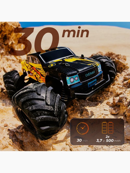 Carro telecomandado OVERMAX X-Jolt – Todo-o-terreno – 20 km/h – 30 min – Escala 1:20 - Kiabi Carro telecomandado OVERMAX X-Jolt – Todo-o-terreno – 20 km/h – 30 min – Escala 1:20 - Kiabi
