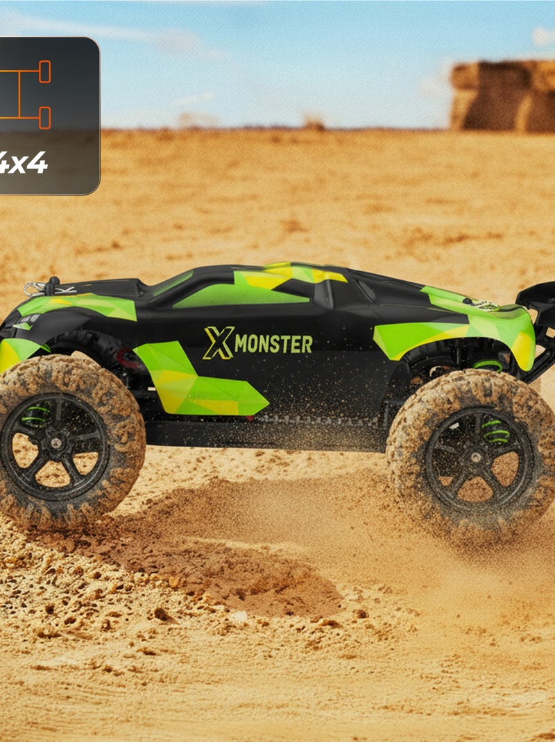 Carro telecomandado – OVERMAX X-Monster 3.0 – velocidade até 45 km/h Verde - Kiabi