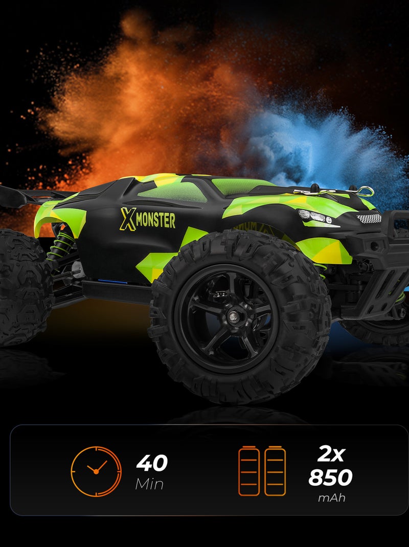 Carro telecomandado – OVERMAX X-Monster 3.0 – velocidade até 45 km/h Verde - Kiabi