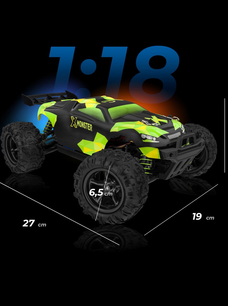 Carro telecomandado – OVERMAX X-Monster 3.0 – velocidade até 45 km/h Verde - Kiabi