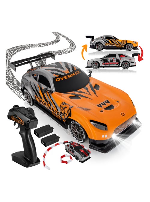 Carro telecomandado OVERMAX X-Tireburner - 2x Carroçaria - Luzes LED - 40 min de autonomia - Kiabi Carro telecomandado OVERMAX X-Tireburner - 2x Carroçaria - Luzes LED - 40 min de autonomia - Kiabi