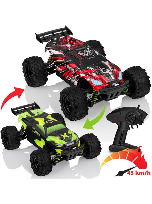 Carro telecomandado RC OVERMAX X-Monster 3.5 – 30 km/h – 4x4 – 40 min – 2 carroçarias - Kiabi Carro telecomandado RC OVERMAX X-Monster 3.5 – 30 km/h – 4x4 – 40 min – 2 carroçarias - Kiabi