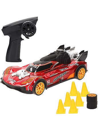 Carro telecomandado xtreme drift com obstáculos e acessórios 1:18 speed & go