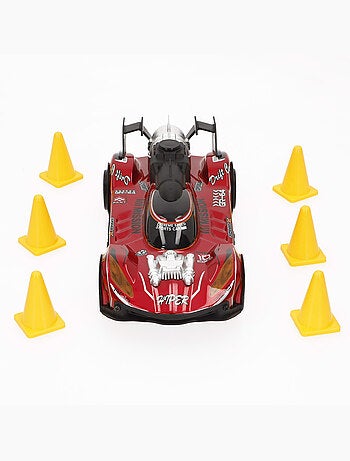 Carro telecomandado xtreme drift com obstáculos e acessórios 1:18 speed & go