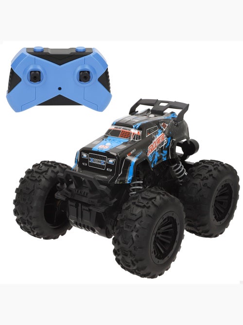Carro todo-o-terreno de controlo remoto com rodas grandes e grande aderência 1:16 speed & go - Kiabi Carro todo-o-terreno de controlo remoto com rodas grandes e grande aderência 1:16 speed & go - Kiabi