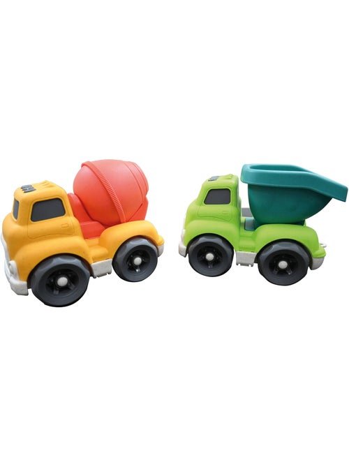 Carros deslizantes conjunto de veículos de equipamento pesado 18*11*13cm (2 peças) - Kiabi