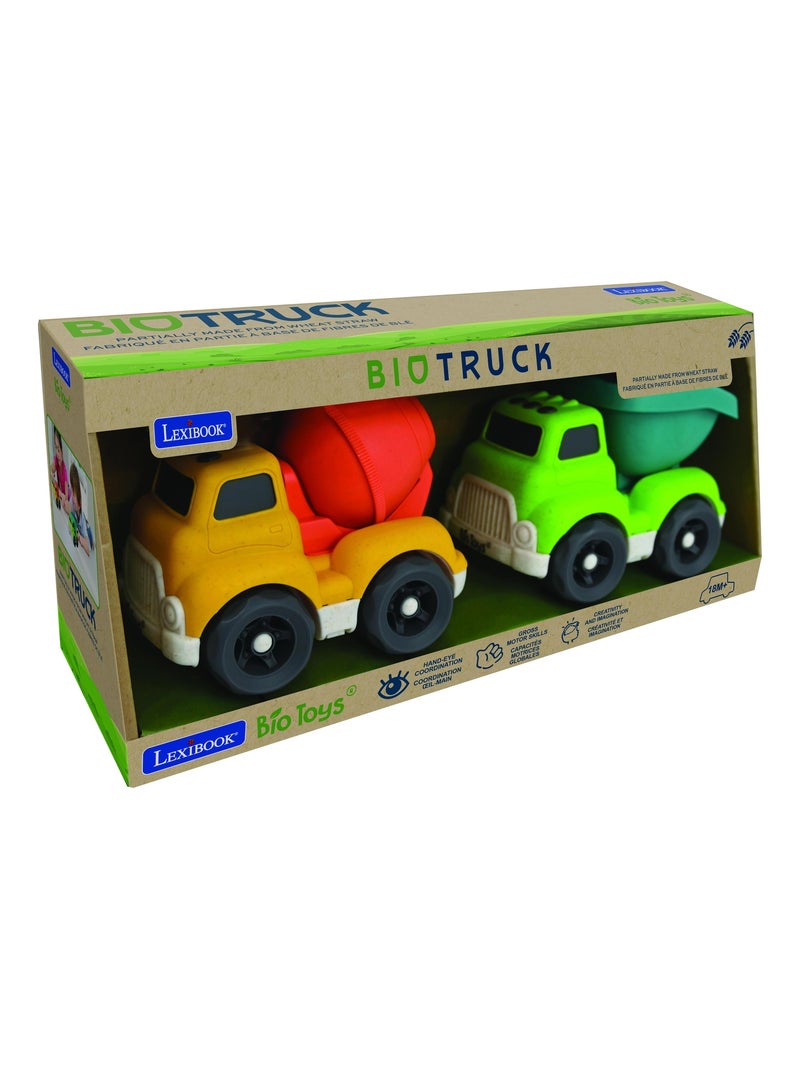 Carros deslizantes conjunto de veículos de equipamento pesado 18*11*13cm (2 peças) Multicolorido - Kiabi
