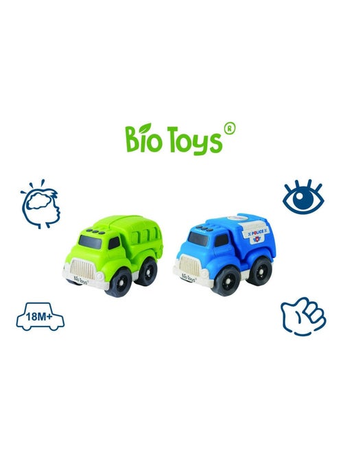 Carros deslizantes conjunto de veículos de transporte 18*11*13cm (2 peças) - Kiabi