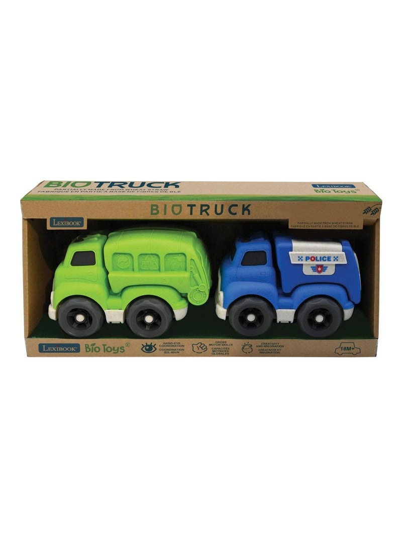 Carros deslizantes conjunto de veículos de transporte 18*11*13cm (2 peças) Multicolorido - Kiabi