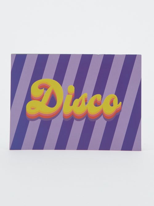 Cartaz 'Disco' 13 x 18 cm - Kiabi Home - Kiabi