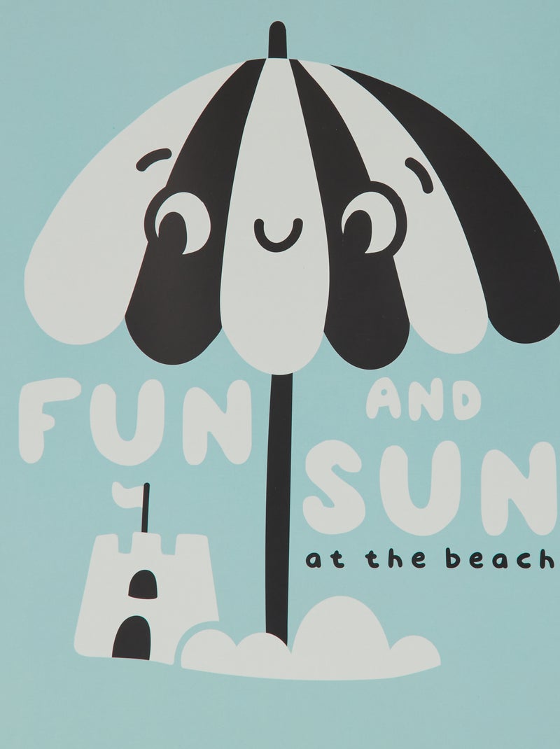 Cartaz estampado 30 x 40 cm - Kiabi Home AZUL - Kiabi