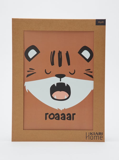 Cartaz estampado 30 x 40 cm - Kiabi Home - Kiabi