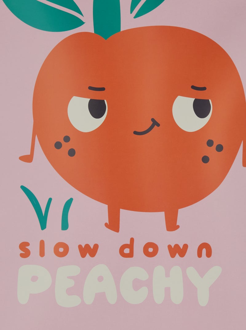 Cartaz estampado 30 x 40 cm - Kiabi Home LARANJA - Kiabi