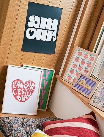 Cartaz estampado 30 x 40 cm - Kiabi Home