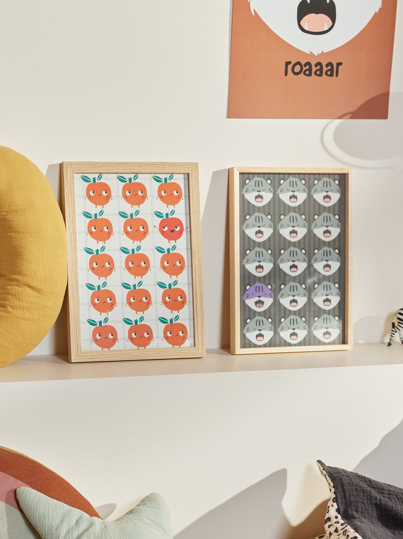 Cartaz estampado A4 - Kiabi Home Caqui - Kiabi