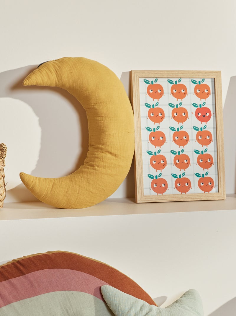 Cartaz estampado A4 - Kiabi Home LARANJA - Kiabi