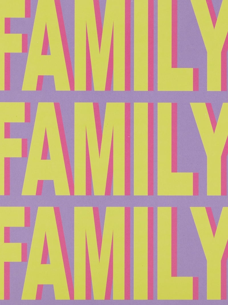 Cartaz 'Family' 13 x 18 cm  - Kiabi Home VIOLETA - Kiabi