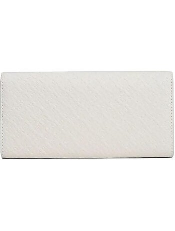Carteira branca feminina tommy hilfiger icon flap