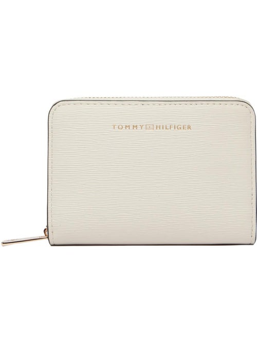 Carteira compacta tommy hilfiger th modern bege com fecho - Kiabi