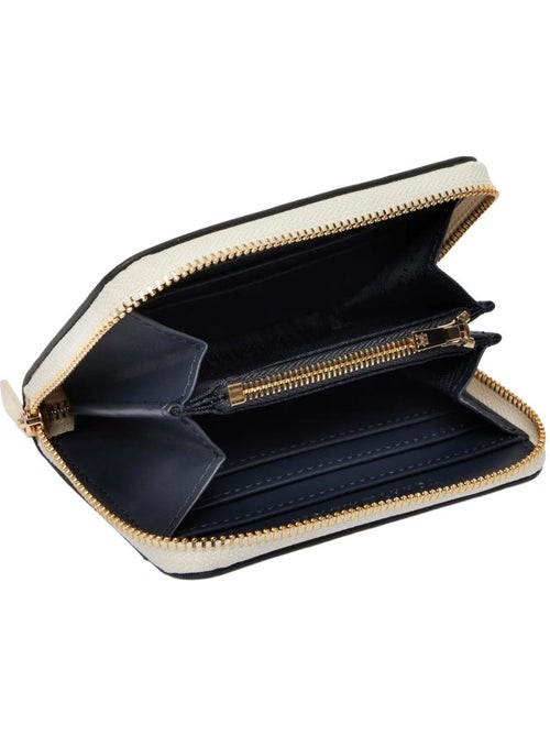 Carteira compacta tommy hilfiger th modern bege com fecho - Kiabi