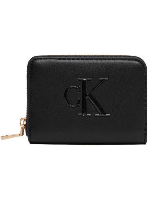Carteira Feminina Preta Calvin Klein Jeans Bold para Mulher - Kiabi Carteira Feminina Preta Calvin Klein Jeans Bold para Mulher - Kiabi