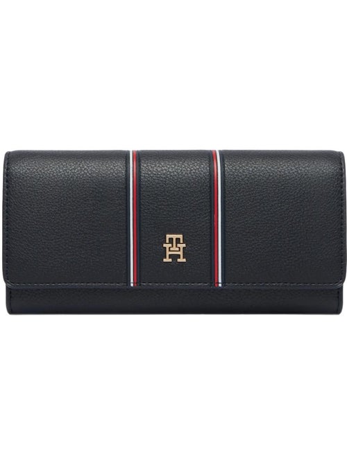 Carteira feminina tommy hilfiger icon azul marinho - Kiabi