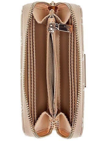 Carteira guess giully bege para mulher