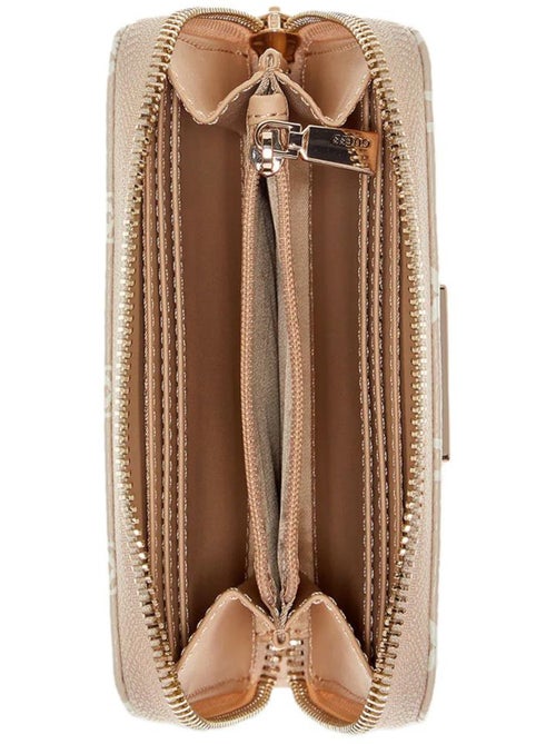 Carteira guess giully bege para mulher - Kiabi