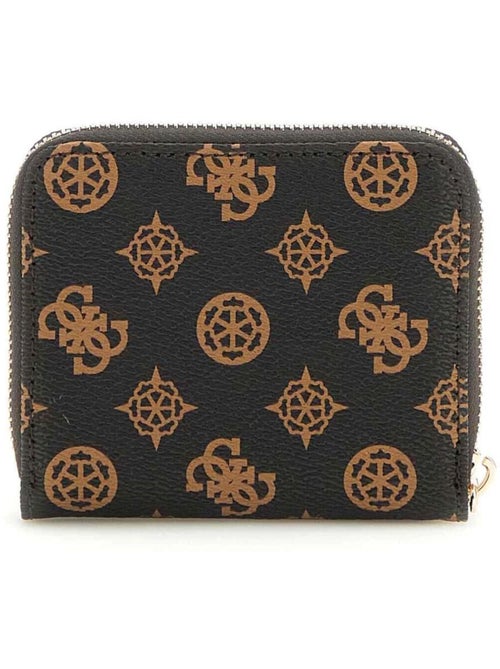 Carteira guess laurel pequena castanha para mulher - Kiabi