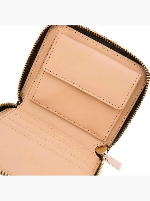 Carteira guess laurel pequena castanha para mulher - Kiabi